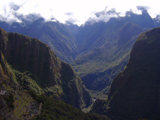 mountain view from Machu Picchu