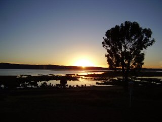 sunrise over Lake Titicaca